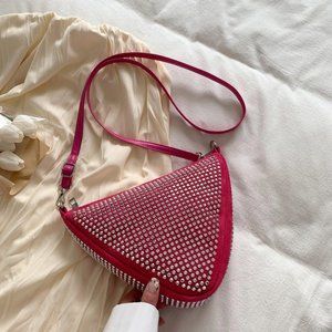 Bling Rhinestone Studs Crossbody Bag